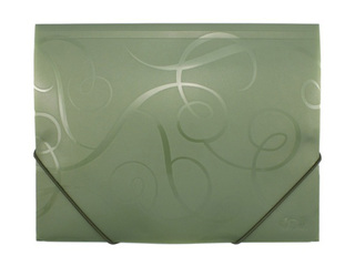 Mape ar gumijām Forpus BAROCCO, A4, zaļa