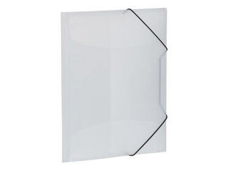 Mape ar 3 atlokiem un gumijām Herma, A4, PP, balta