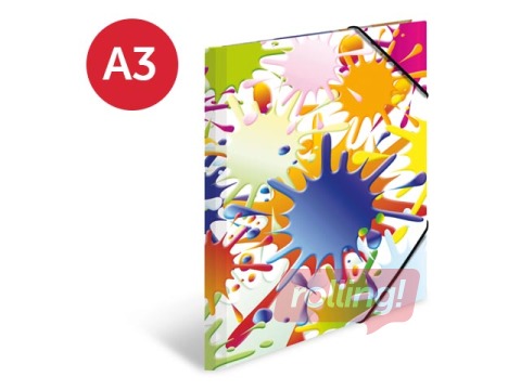 Mape ar gumijām zīmējumu glabāšanai Herma, A3, kartona