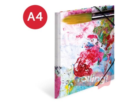 Mape ar gumijām zīmējumu glabāšanai Herma, A4, kartona