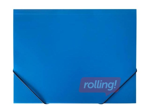 Mape ar gumiju Multi-S, A4, 1.9 cm, platikāta, zila