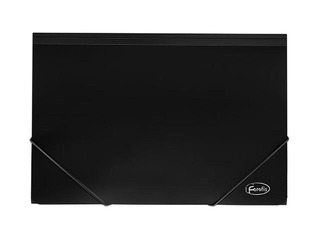 Mape ar gumiju Forofis, A4, melna, 30mm