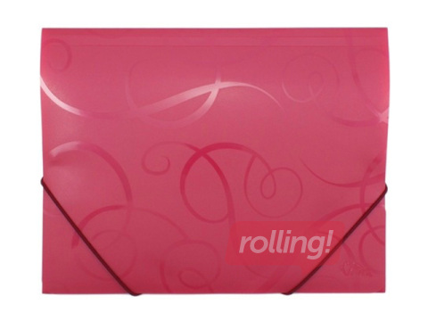 Mape ar gumiju Forpus BAROCCO, A4, sarkana