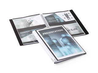 Mape ar 20 kabatiņām Duralook plus, A4, melna