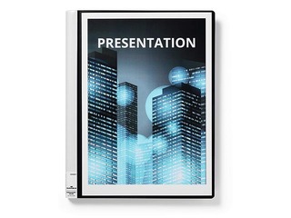 Mape ar 20 kabatiņām Duralook plus, A4, melna