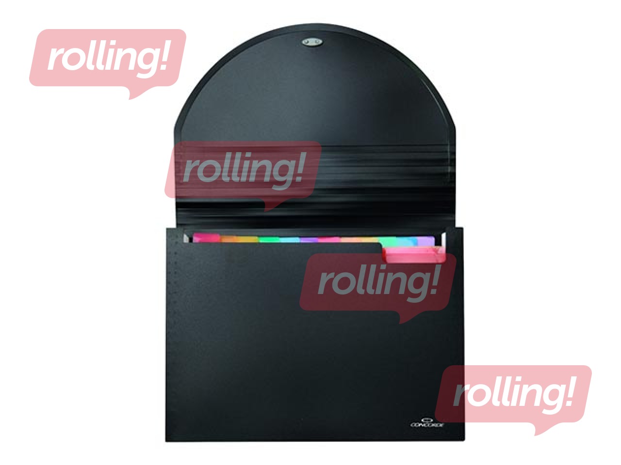 Mape - kartotēka Concorde, A4, 25 nodalījumi, melna