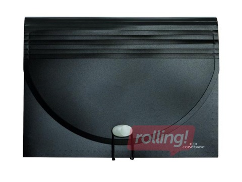 Mape - kartotēka Concorde, A4, 25 nodalījumi, melna