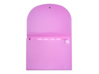 Mape - kartotēka Concorde, A4, 7 nodalījumi, pasteļrozā