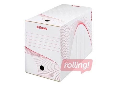 Arhīva kaste Esselte, A4, 20 cm, kartona, balta