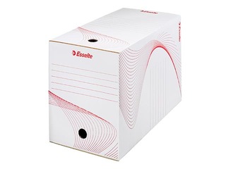 Arhīva kaste Esselte, A4, 20 cm, kartona, balta
