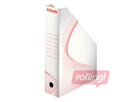 Arhīva bokss Esselte, A4, 8 cm, kartona, balts