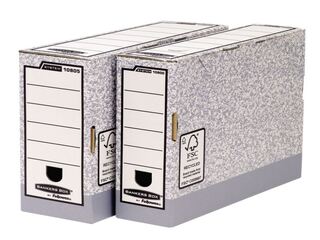 Arhīva kaste Fellowes, pelēkbalta, 80x260x315mm