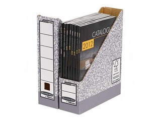 Arhīva bokss Fellowes, A4, pelēkbalts, 78x311x258mm