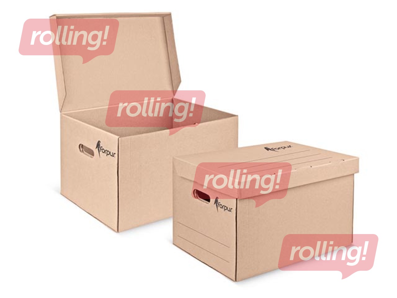 Arhīva kaste ar vāku Forpus, 450 x 340 x 295 mm 