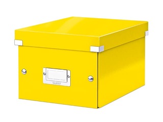 Uzglabāšanas kaste Leitz, Click & Store, A5, dzeltena
