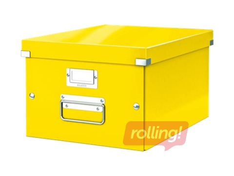 Uzglabāšanas kaste Leitz, Click & Store, A4, dzeltena