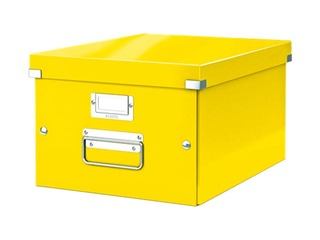 Uzglabāšanas kaste Leitz, Click & Store, A4, dzeltena