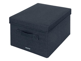 Uzglabāšanas kastes Leitz Fabric, A4, pelēkas, 2 gab.