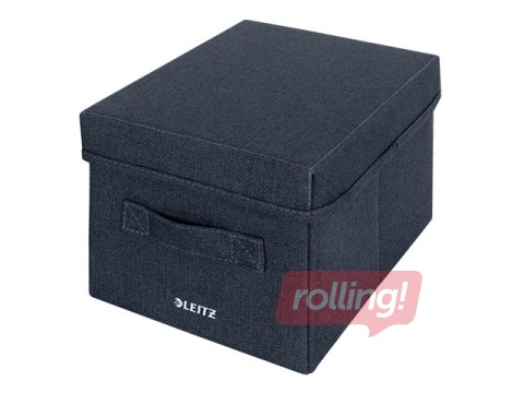 Uzglabāšanas kastes Leitz Fabric S, pelēkas, 2 gab.