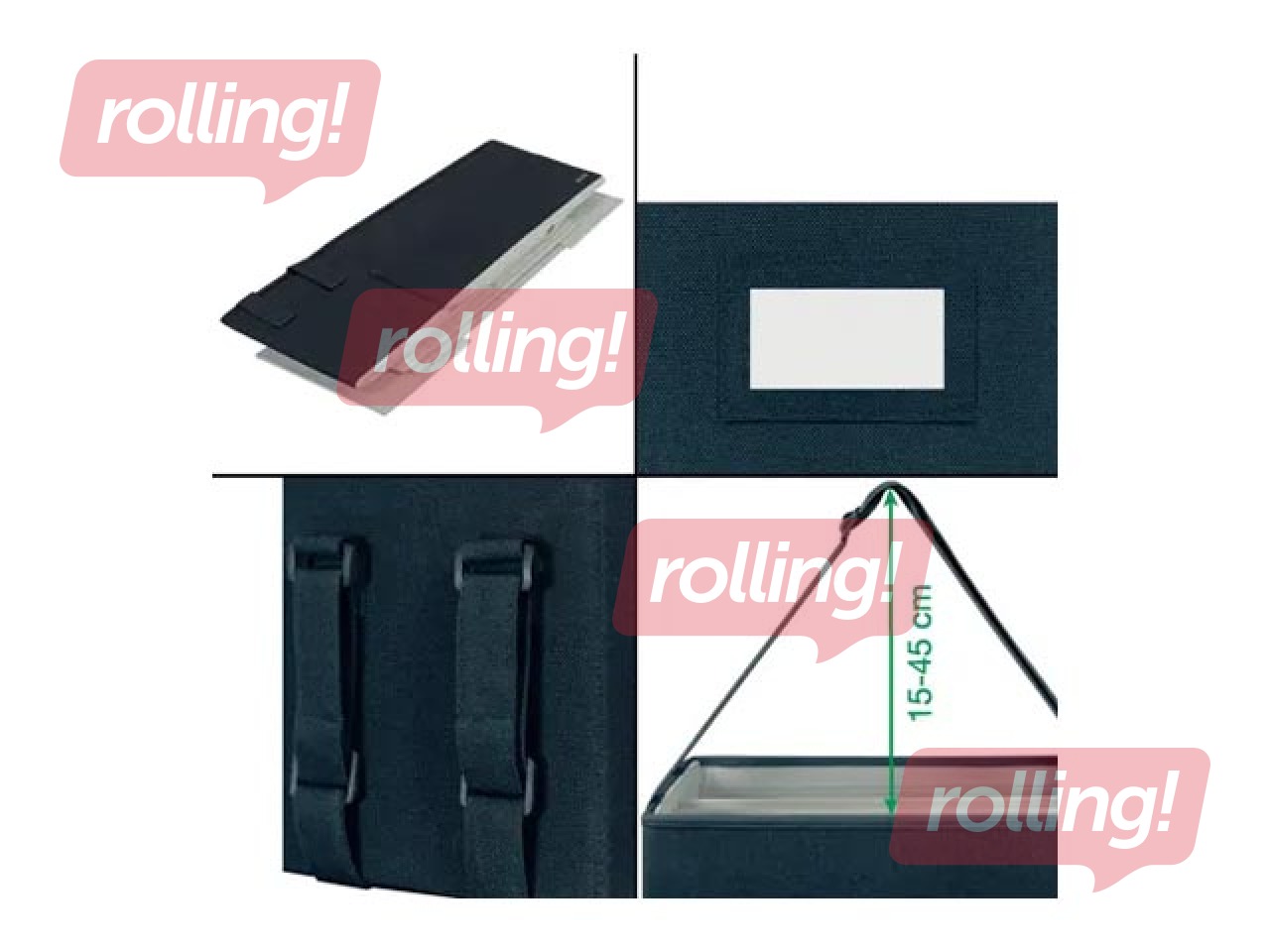 Uzglabāšanas un pārvadāšanas soma Leitz Fabric Hot, pelēka