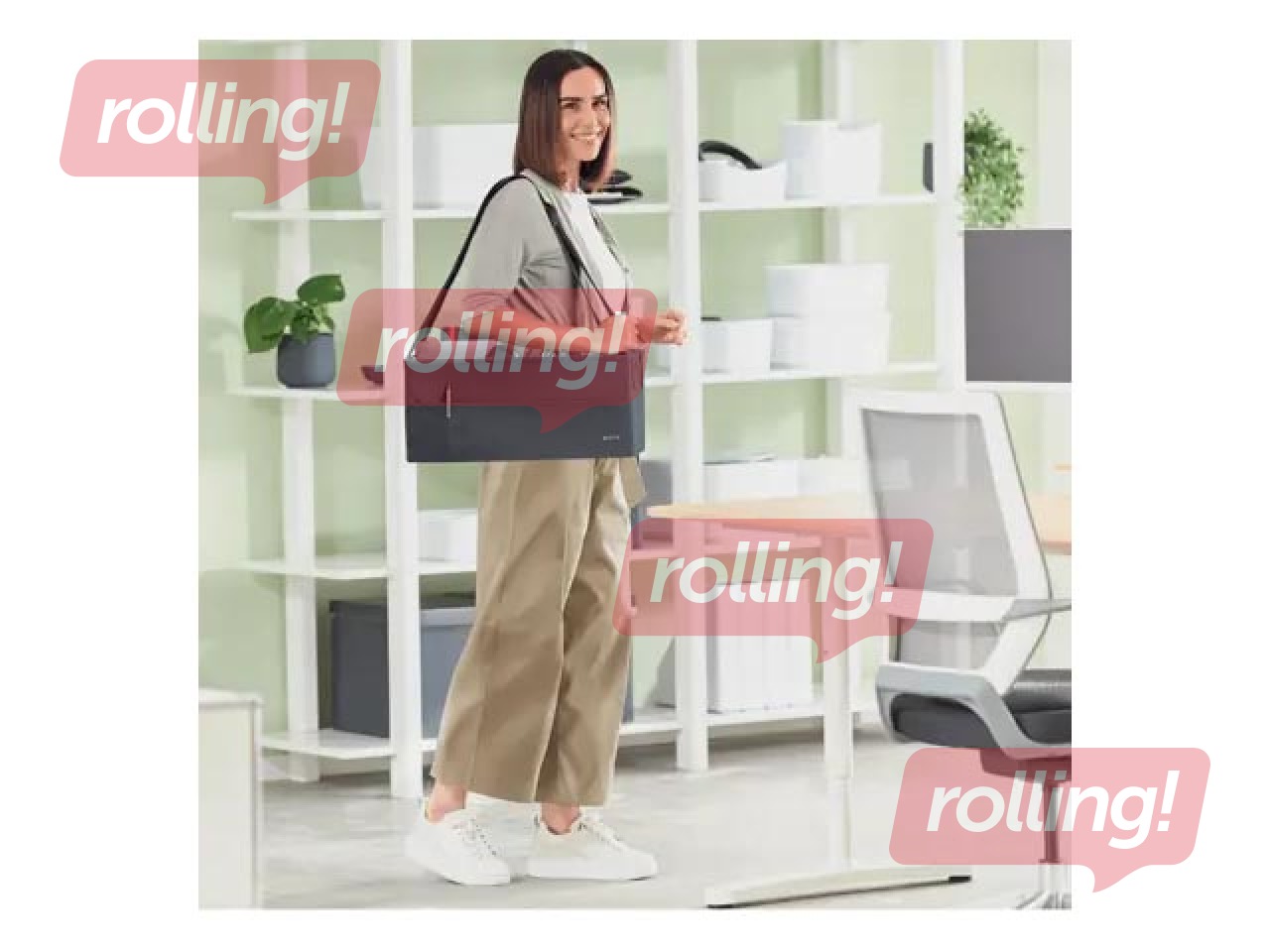 Uzglabāšanas un pārvadāšanas soma Leitz Fabric Hot, pelēka