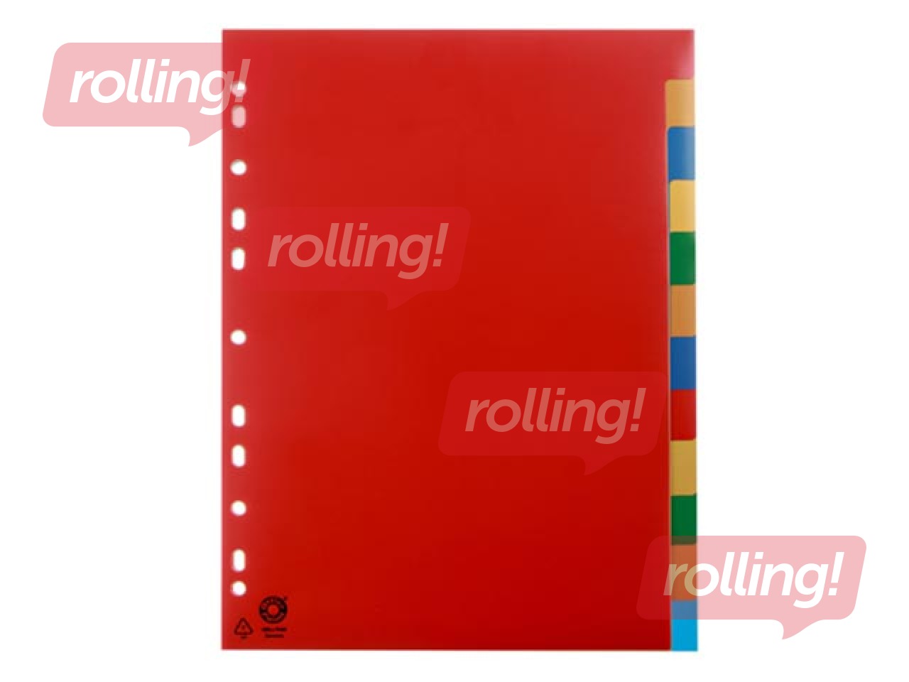 Dokumentu sadalītājs Office Point, A4,12 sadaļas, krāsains