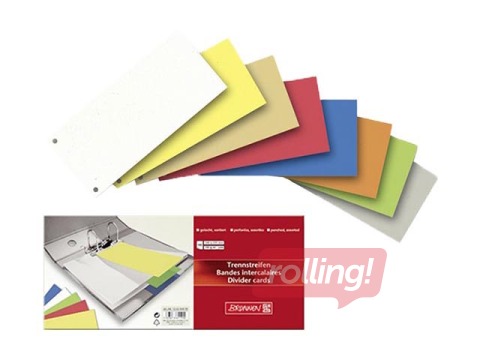 Starplapas Brunnen, kartona, 10.5x24cm, pelēkas, 100 gab.