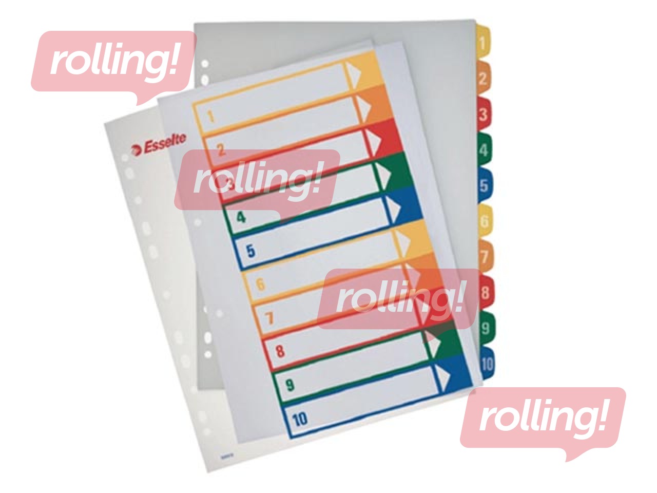 Sadalītājs dokumentiem Esselte Project A4, 1-10, plastikāta