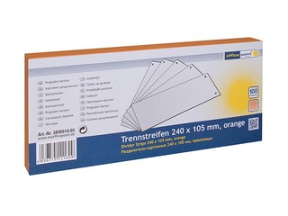 Starplapas Office Point, kartona, 10.5x24 cm, 100 gab., oranžas
