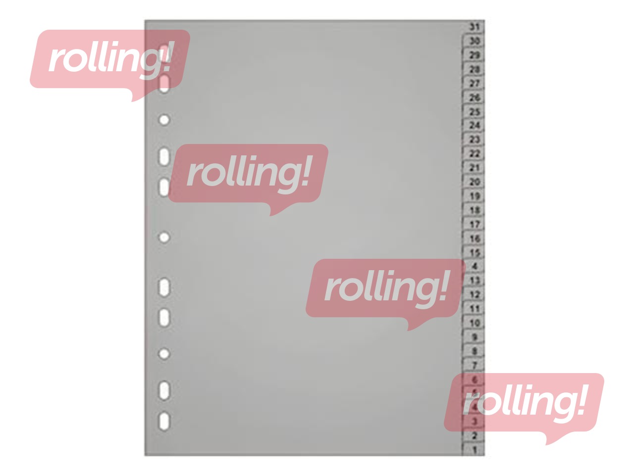 Dokumentu sadalītājs Durable 31-1, A4, PP, pelēks