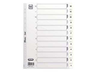 Dokumentu sadalītājs Elba Strongline 12-1, A4, PP, pelēks
