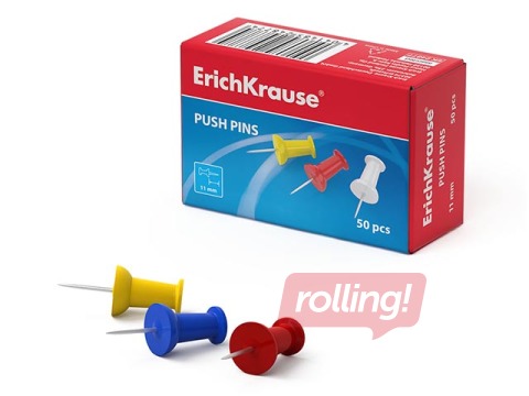 Piespraudes korķa tāfelei ErichKrause, 50 gab., krāsainas
