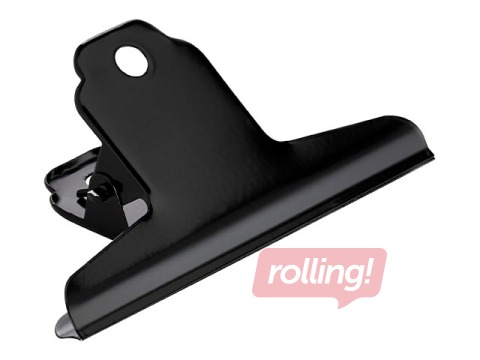 Klipši papīram ALCO, 100 x 30mm, melni, 10 gab.