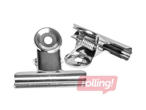 Klipši papīram Forofis, 50mm, 6 gab., sudraba