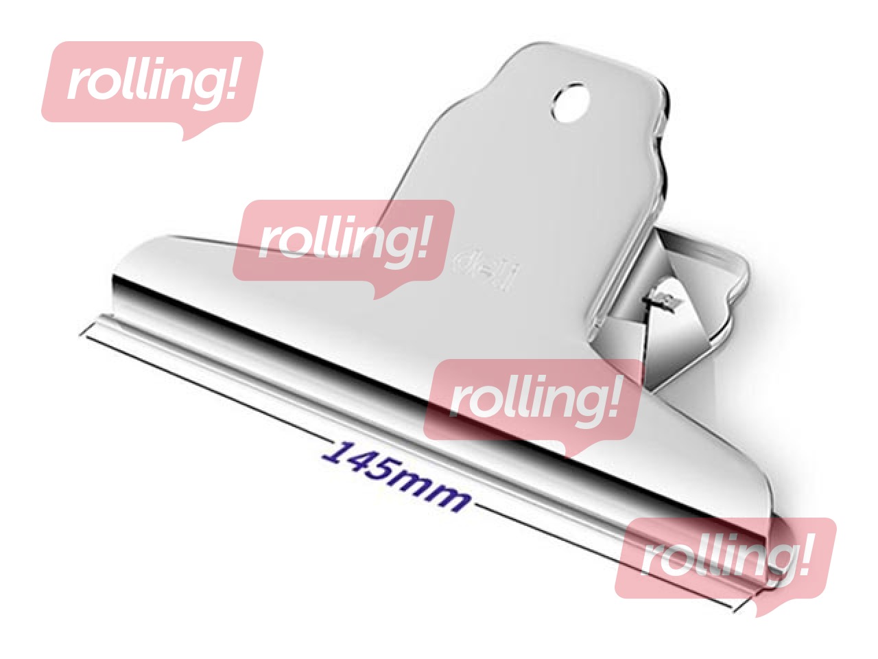 Klipši papīram Deli, 145mm, sudraba, 4 gab.