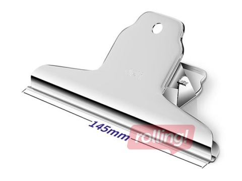 Klipši papīram Deli, 145mm, sudraba, 4 gab.