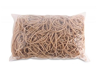 Naudas gumijas, 60 mm, 1 kg, bēšas