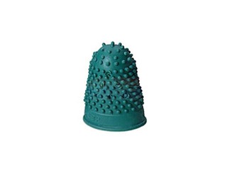 Uzpirksteņi gumijas papīram Nr.1, diametrs 15 mm, 10 gab., zaļi