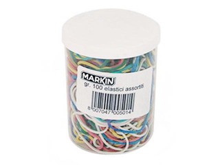 Naudas gumijas Markin, dažādas krāsas un izmēri, 100 g