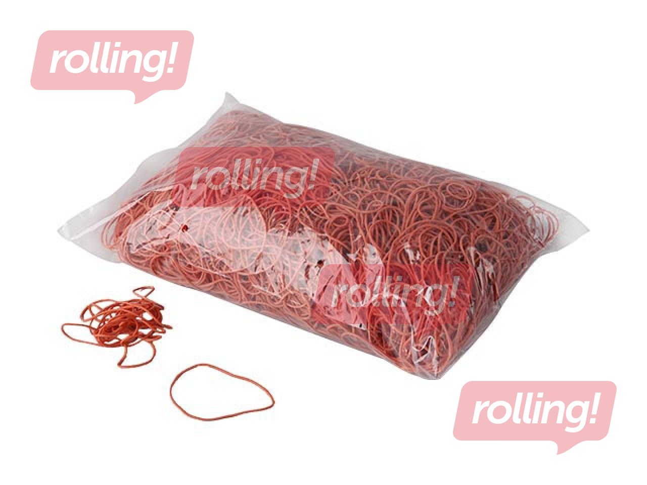 Naudas gumijas, sarkanas, 20mm, 1kg