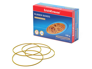 Naudas gumijas ErichKrause, 80 mm, 100 g, bēšas
