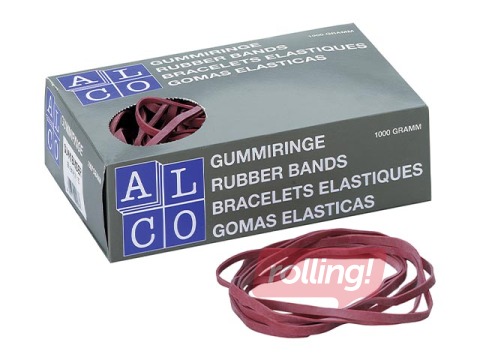 Naudas gumijas Alco, sarkanas, 130x10mm, 1kg