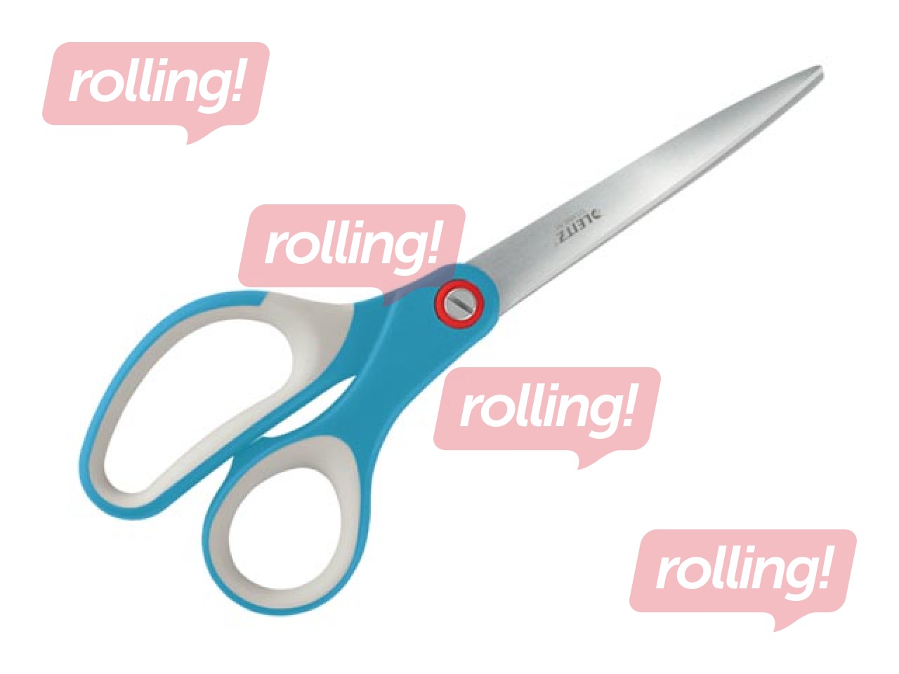 Šķēres Leitz Cosy, titāna, zilas, 20.5cm