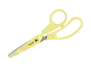 Šķēres bērniem Milan Basic Pastel, dzeltenas, 13.4cm