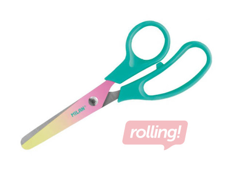 Šķēres bērniem Milan Sunset 13.4 cm, tirkīza rokturi