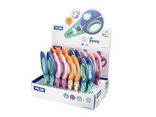 Šķēres maziem bērniem Milan, Funny, krāsainas, 2.2cm