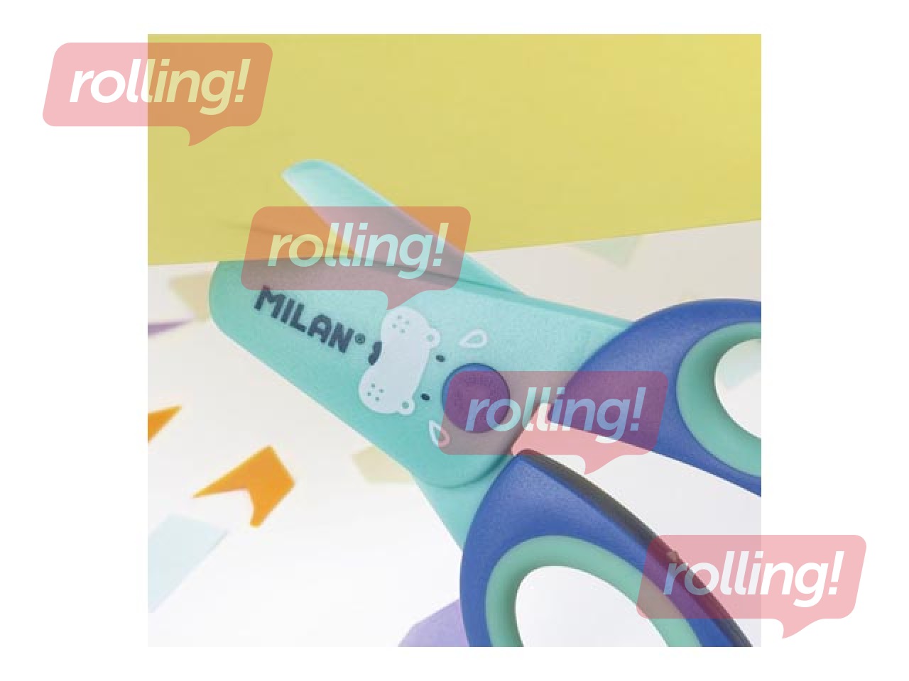 Šķēres maziem bērniem Milan, Funny, krāsainas, 2.2cm