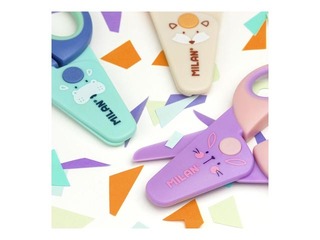 Šķēres maziem bērniem Milan, Funny, krāsainas, 2.2cm