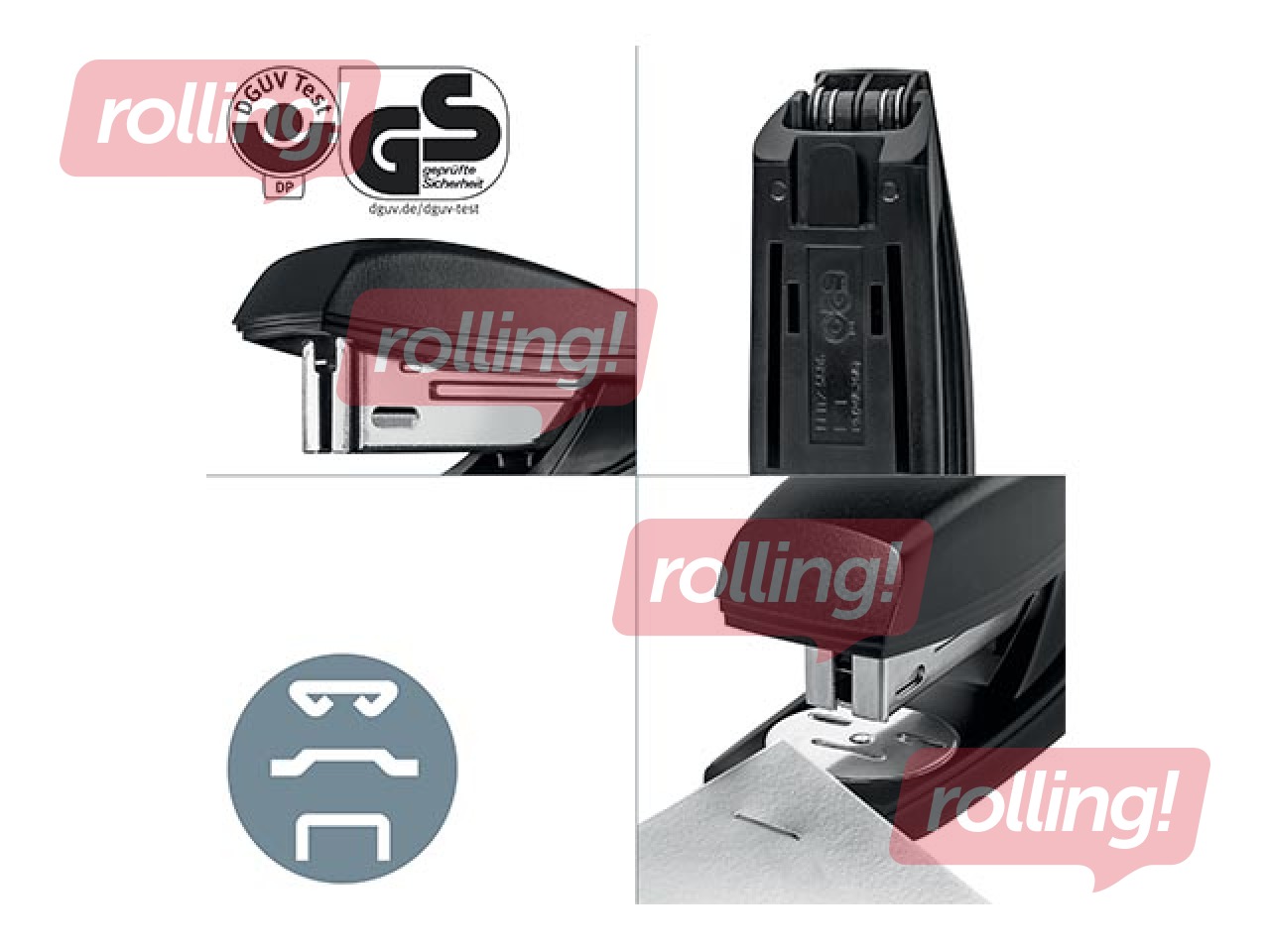 Skavotājs Leitz Recycle, 25 lapām, melns