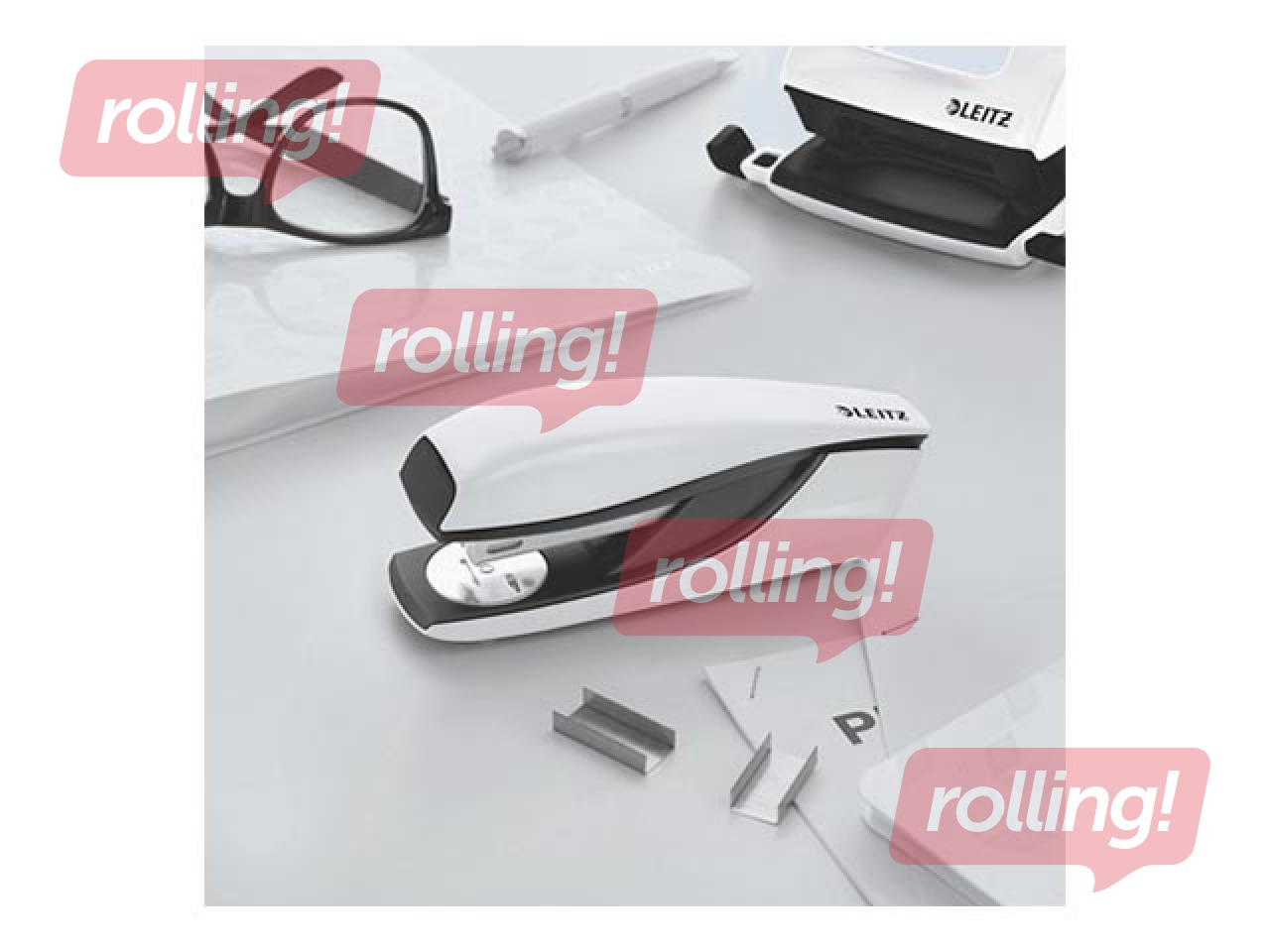 Skavotājs Leitz 5502 WOW, Metal, 30l, balts